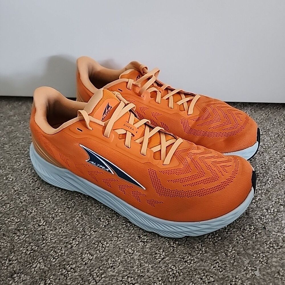 Altra Rivera Road Running Shoes Mens Size 8.5 Orange Athletic Sneakers